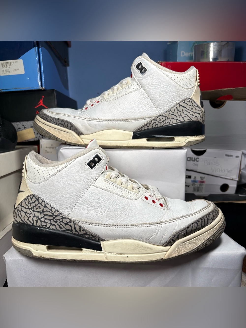 Size 11 - Jordan 3 Retro Mid White Cement Reimagined